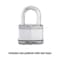 Master Lock Magnum 2 in. H X 1-1/4 in. W X 2-1/2 in. L Steel Dual Ball Bearing Locking Weather-Resis M15XKADLFCCSEN - alternate 2